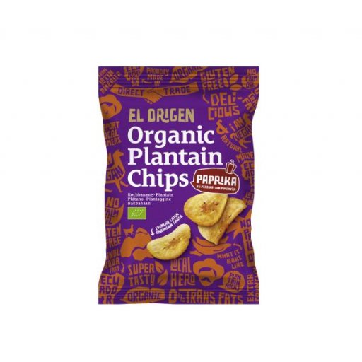 Bio Kochbananen Chips Paprika